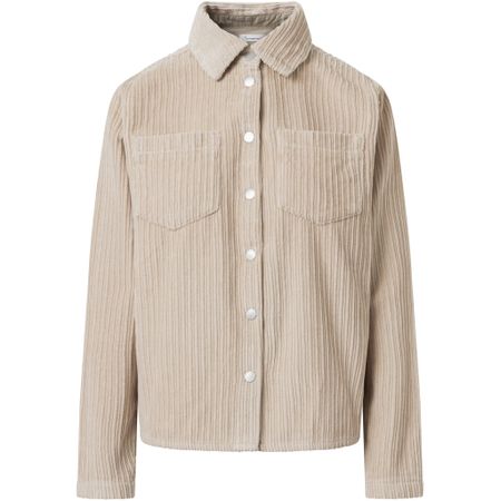 Surchemise velours en coton bio | beige "corduroy overshirt light feather gray", Knowledge Cotton Apparel, photo 7