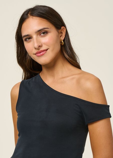 Top en modal | noir "black zohar top - Thinking Mu