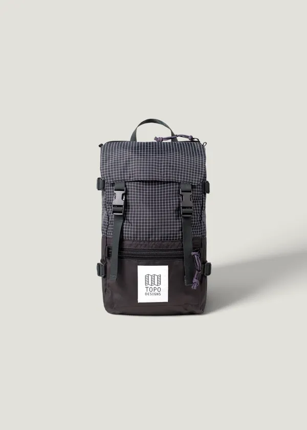 Mini sac à dos 10L en matière recyclée - Rover pack mini - black / grid, Topo Designs