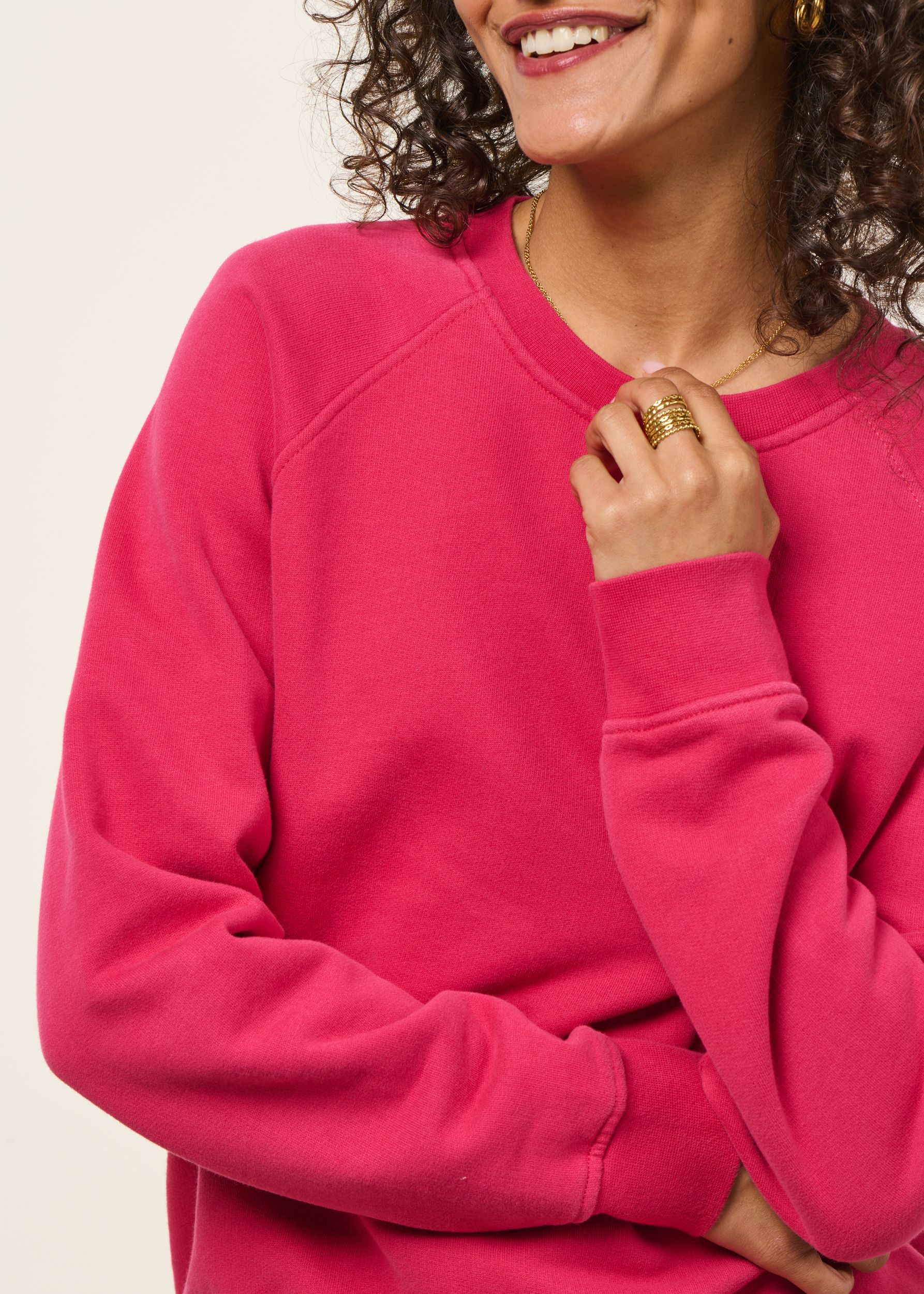 Sweat en coton bio | fuchsia, WeDressFair, photo 2