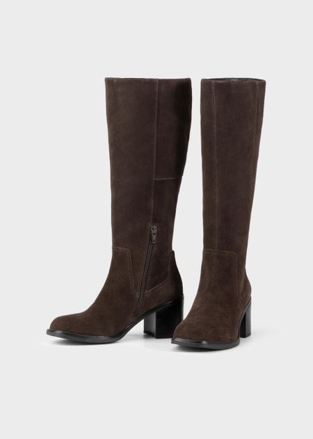 Hohe Stiefel aus zertifiziertem Leder | Braun Wildleder "meryl java", Vagabond, Foto 2