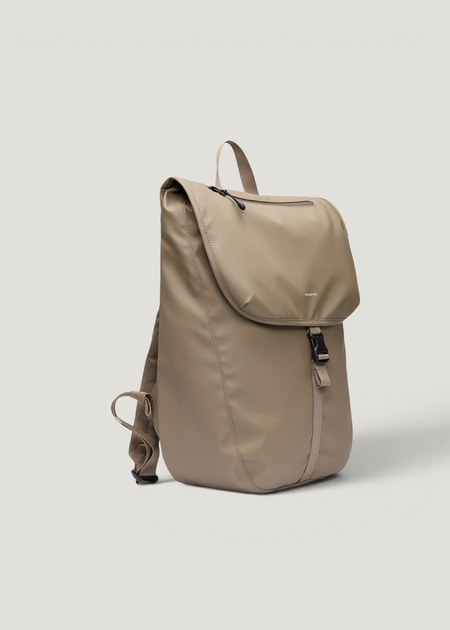 Sac à dos 20l en matière recyclée | beige "Stream lid backpack 14" - clay" - Sandqvist
