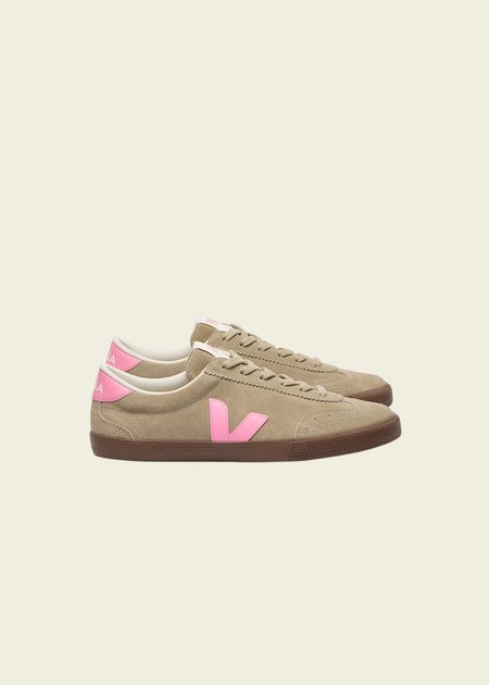 Baskets en cuir | beige "Volley - taupe_malibu_bark" - Veja