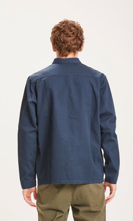 Blaue Workerjacke aus Bio-Baumwoll-Twill - pine twill total eclipse, Knowledge Cotton Apparel, Foto 4