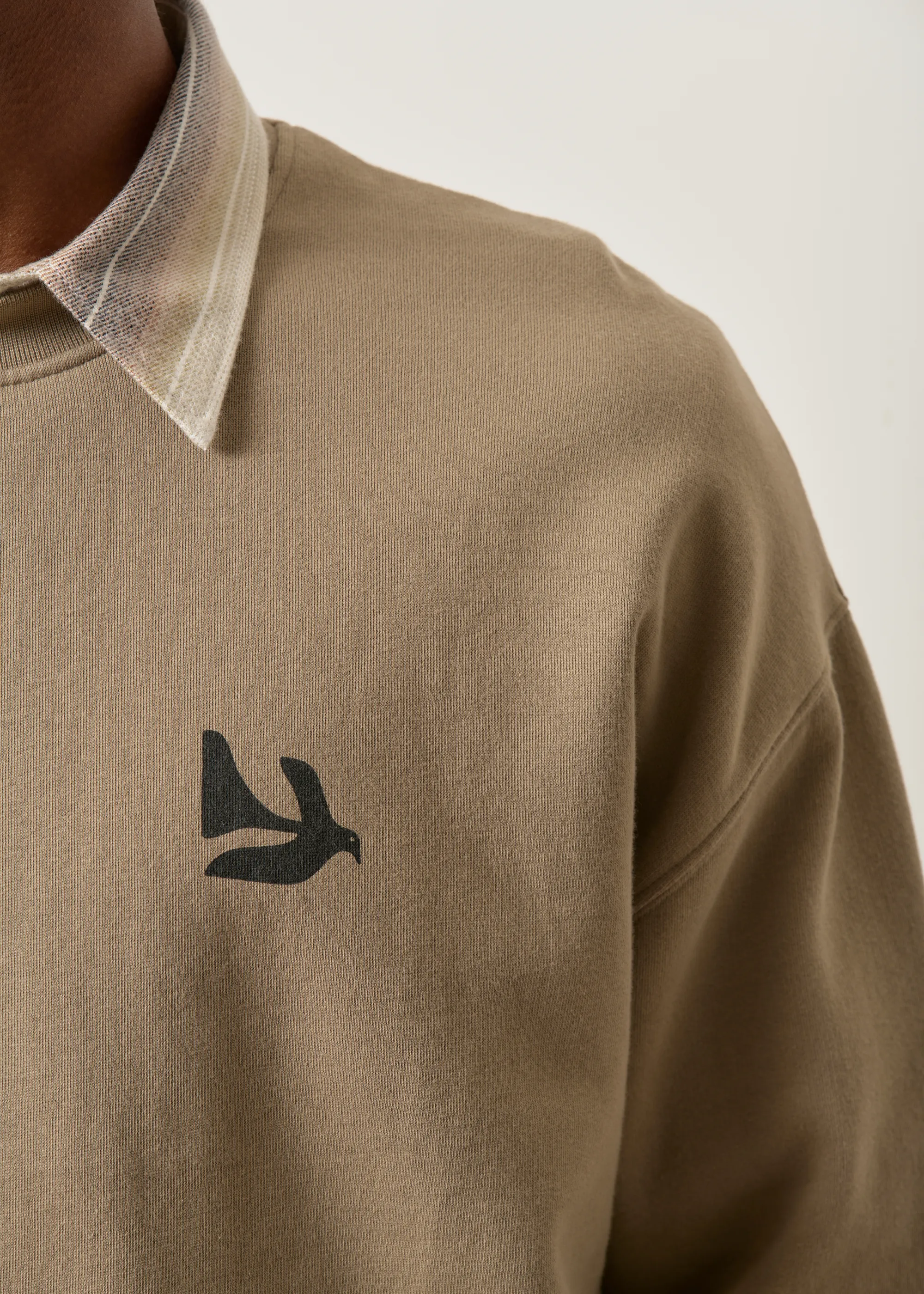 Sweat en coton bio | marron "Peace - almond", Bask in the Sun, photo 2