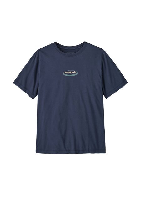 T-shirt en coton bio | marine "95 oval logo t-shirt - nnko" - Patagonia