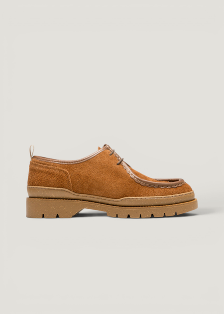 Derbies en cuir sans chrome certifié | marron "major vp oak 2 cognac"