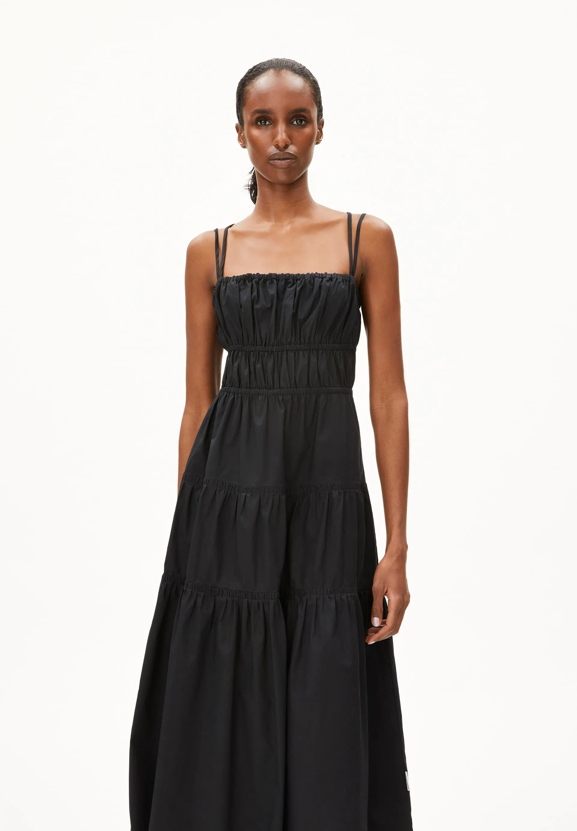 Robe tissée en coton bio  | noir "hetmalaa - black", Armedangels, photo 4