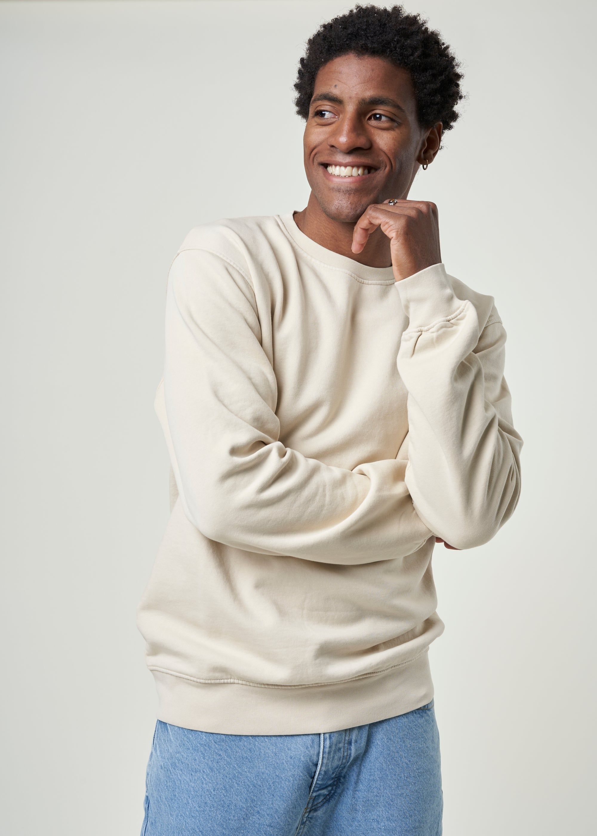 Sweat en coton bio | écru "ivory white", Colorful Standard, photo 2