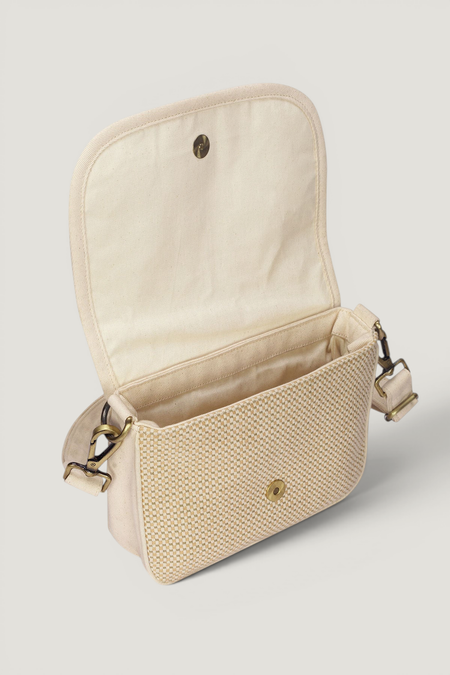Sac bandoulière en coton bio | tressage nude "margault tressage nude", Hindbag, photo 4
