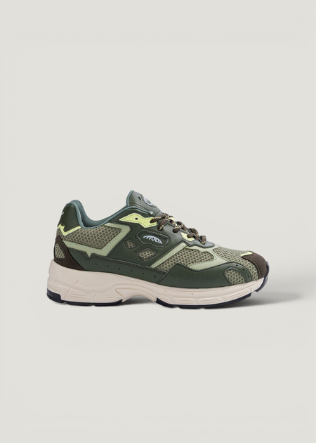 Baskets vegan | beige "rush - green acid" - Moea