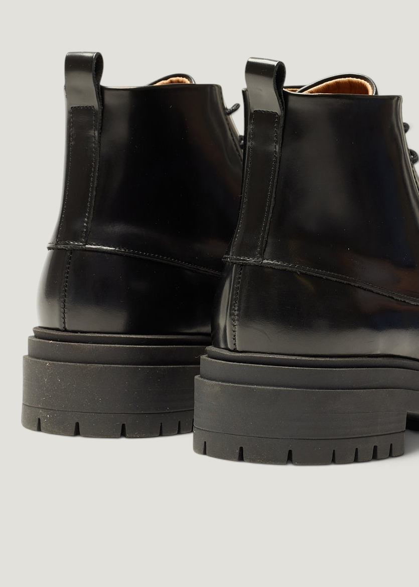 Bottines en cuir certifié | noir "bérénice", Odaje ex M.Moustache, photo 4