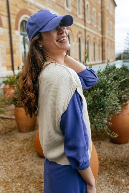 Casquette violette en coton bio - yenaas bold vibrant violet