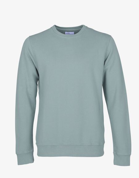 Sweat bleu clair en coton bio - steel blue