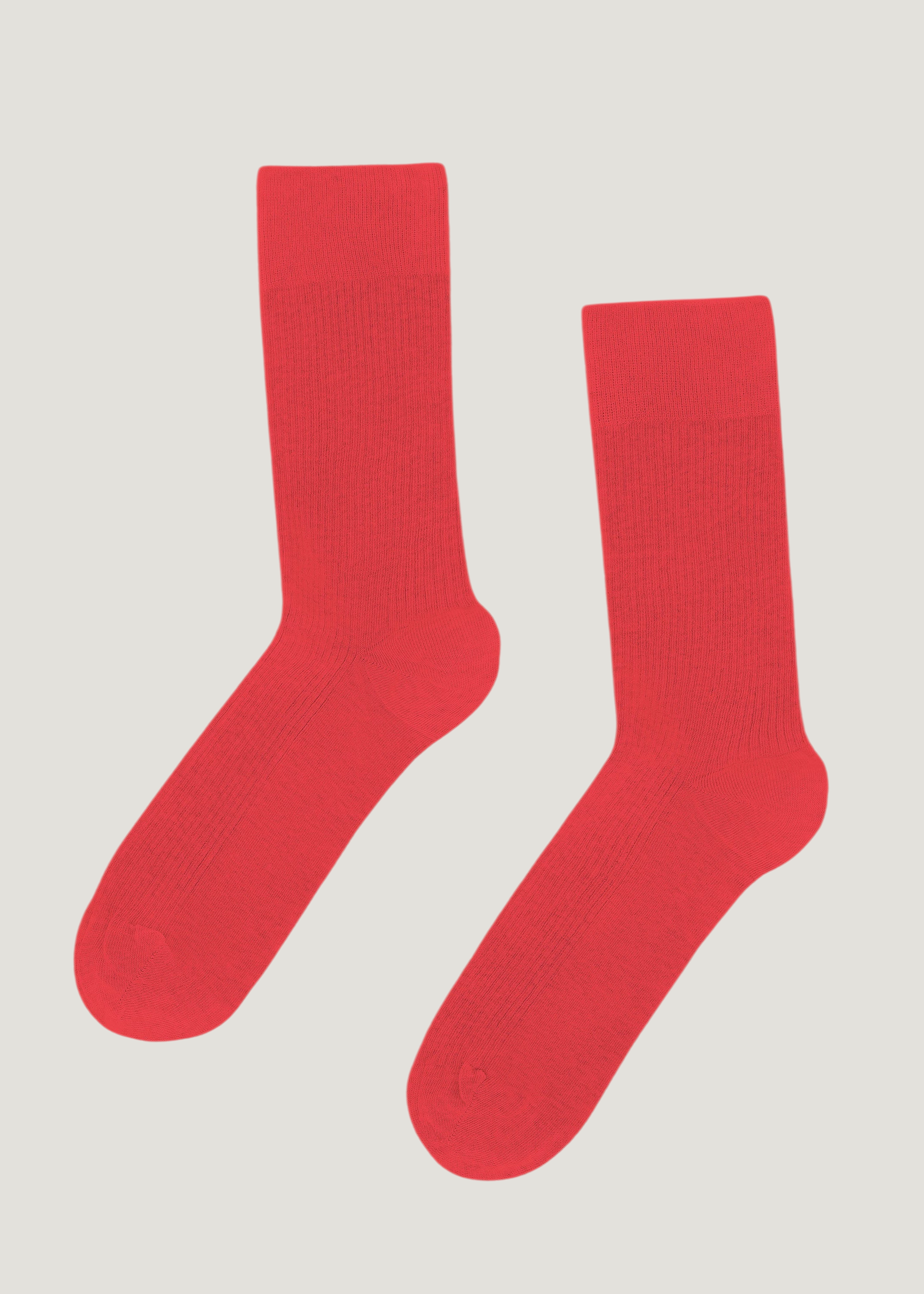 Chaussettes en coton biologique | rouge "women classic organic sock - red tangerine", Colorful Standard, photo 1