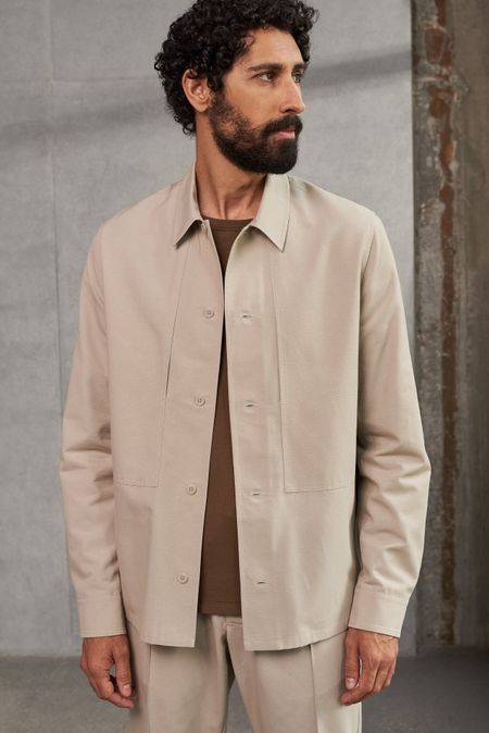 Surchemise en tencel et coton bio | taupe "owe pale taupe"