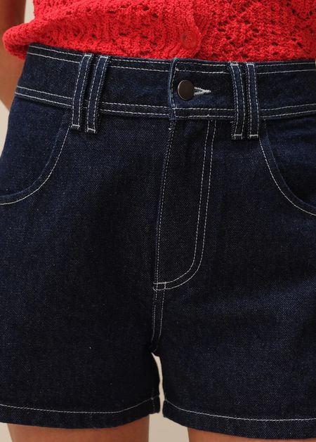 Short en coton bio | brut "farouk" - Nitah