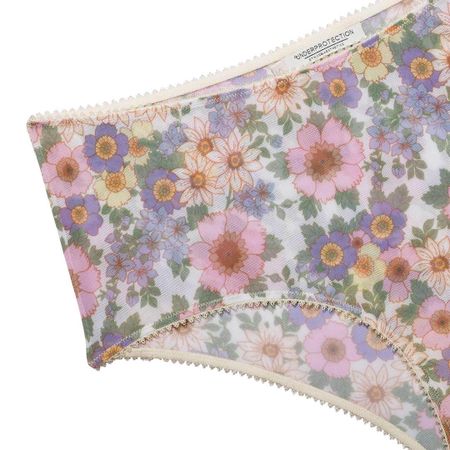 Culotte taille haute fleurie en polyamide recyclé - rania, Underprotection, photo 5