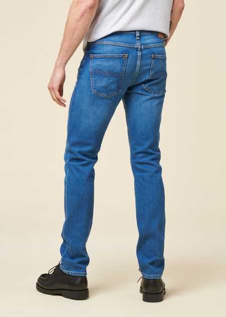 Jean slim en coton bio | bleu "lean dean broken spirit", Nudie Jeans, photo 3