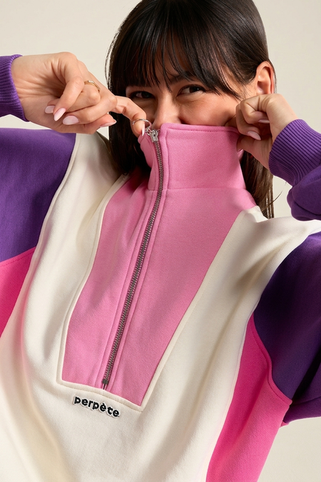 Sweat en coton bio | rose "Emma" - Perpète