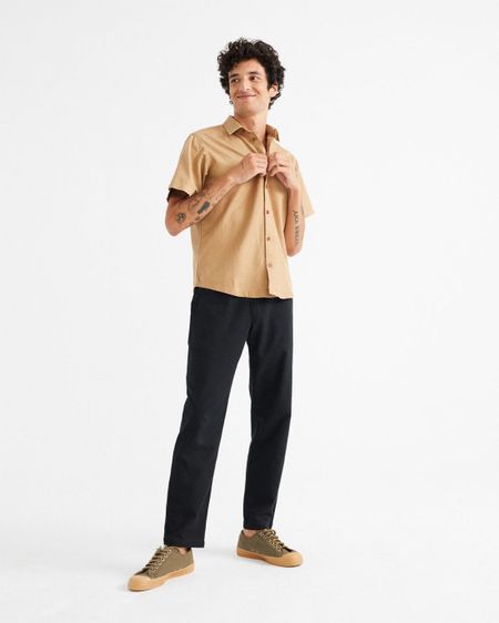 Chemisette camel en chanvre, coton bio et tencel, Thinking Mu, photo 2