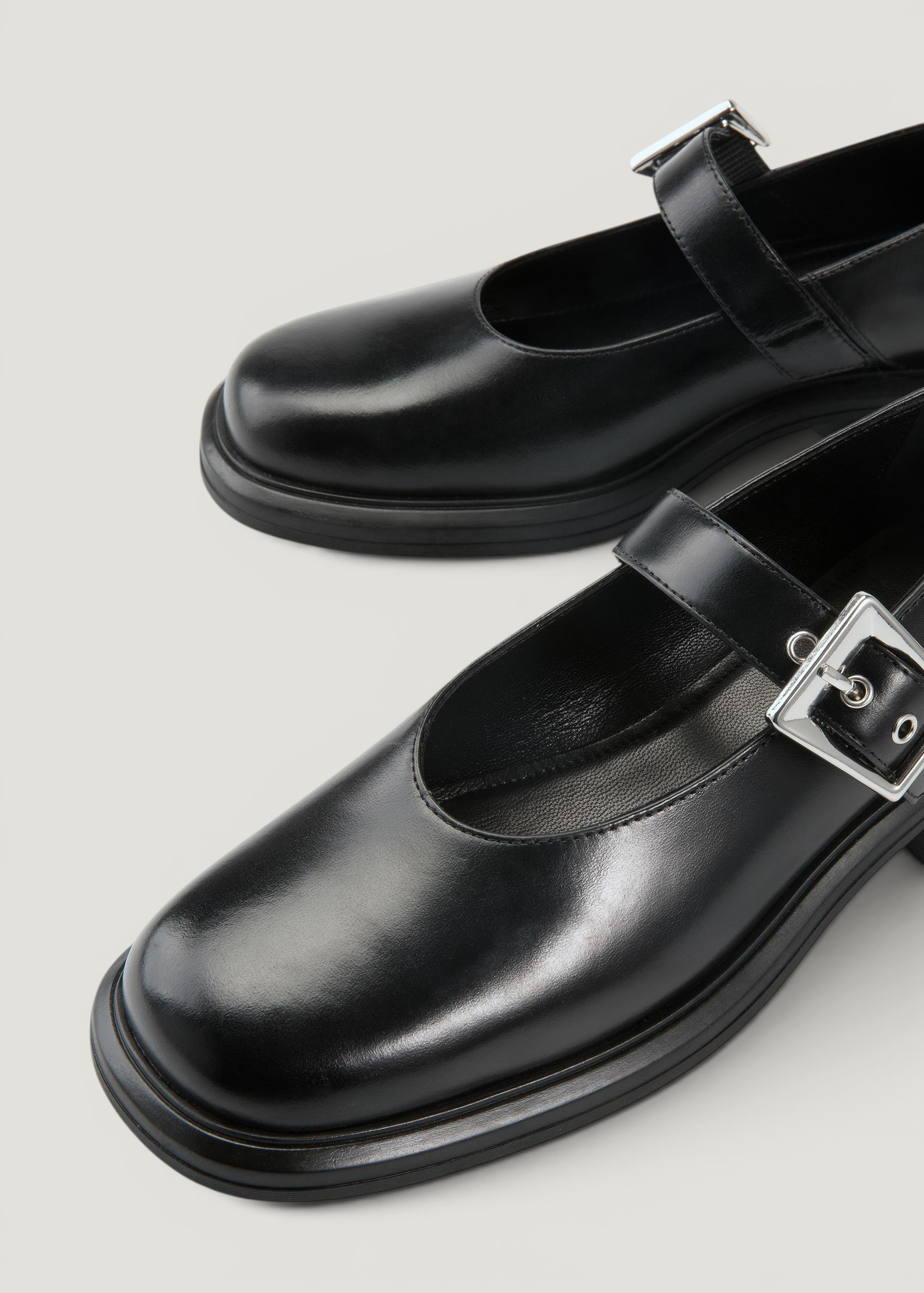 Mary-Jane-Schuhe aus zertifiziertem Leder | schwarz "Ellis black", Vagabond, Foto 2