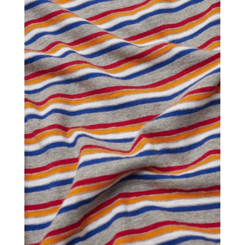 T-shirt rayé multicolore en coton bio - alder, Knowledge Cotton Apparel, photo 4