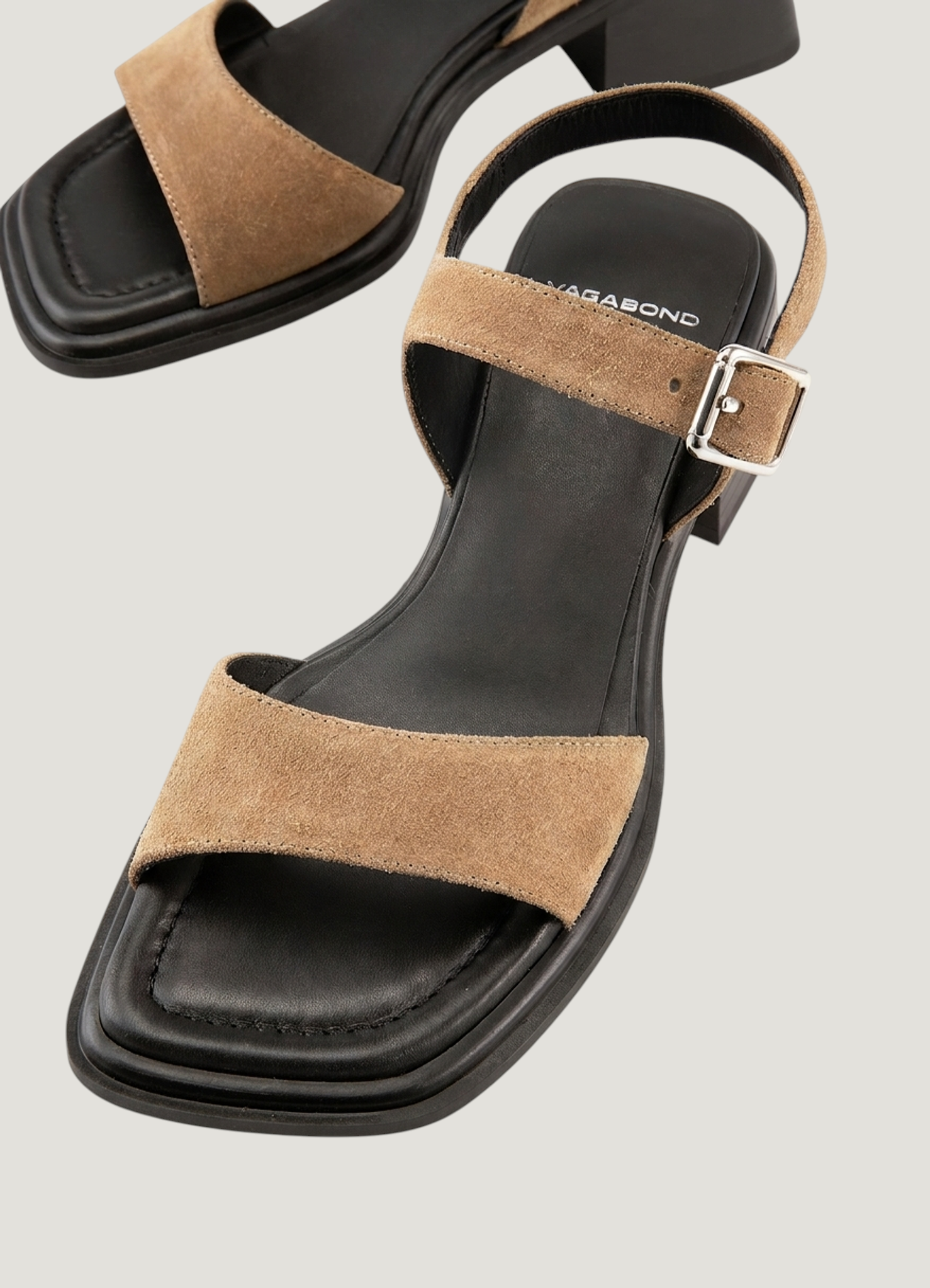 Elegante Absatzsandalen aus zertifiziertem Leder | Braun "ines dk sand", Vagabond, Foto 4