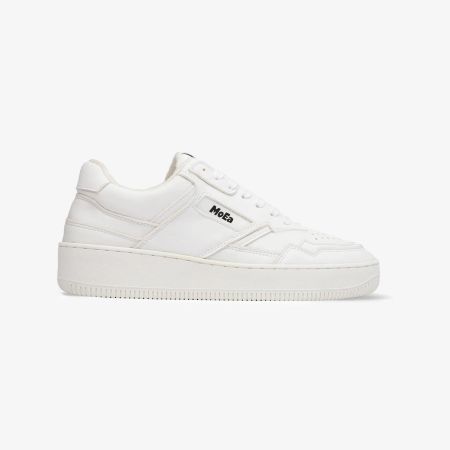 Baskets vegan en matière végétale | blanc "gen 1 corn full white" - Moea