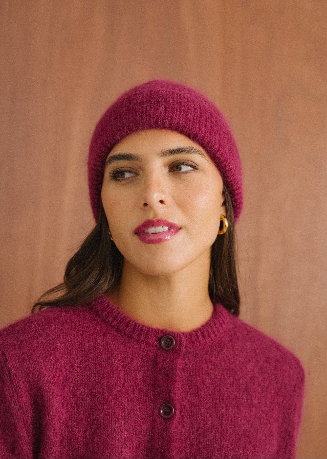 Bonnet en mohair certifié | framboise "nina", Bonjour Demain, photo 6