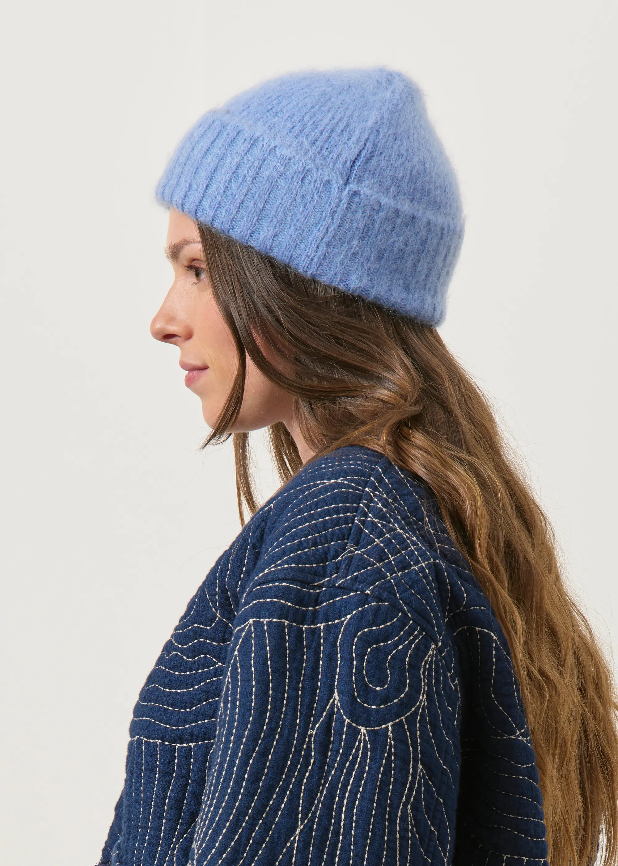 Bonnet en mohair certifié | bleu ciel "nina", WeDressFair, photo 4