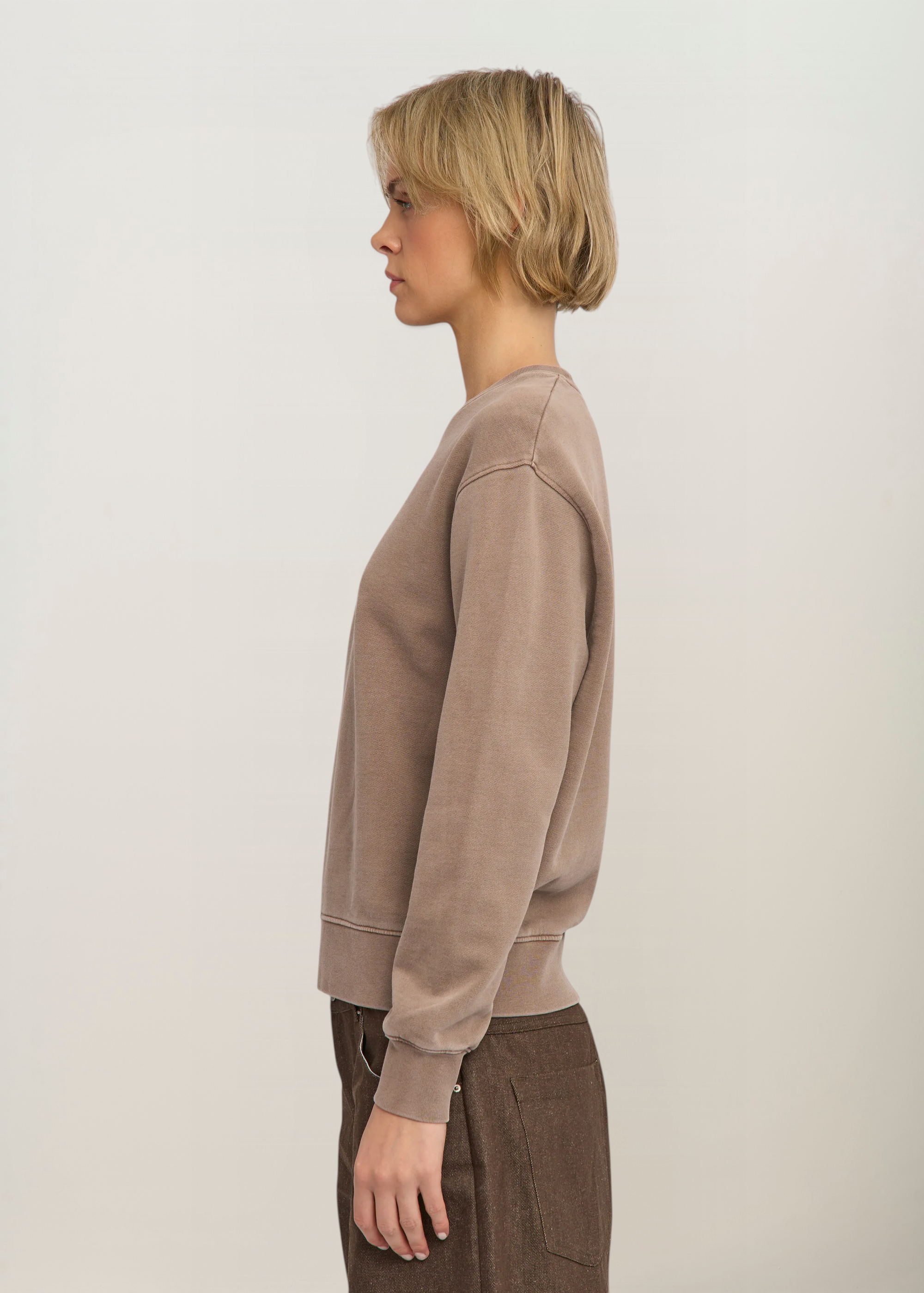 Sweatshirt aus Bio-Baumwolle | Taupe "classic organic crew - faded khaki", Colorful Standard, Foto 4