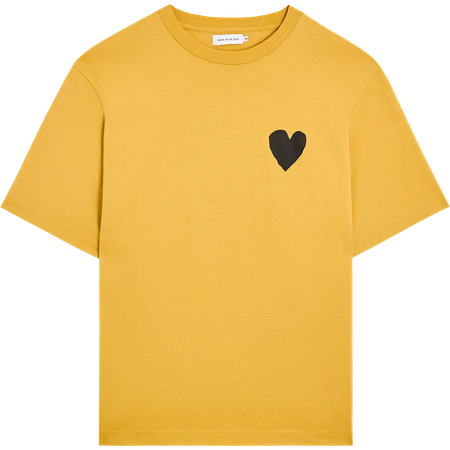 T-shirt en coton bio | jaune "jungle bird - sun"