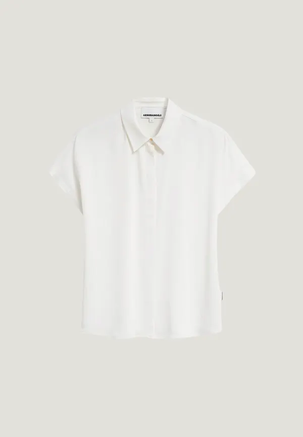 Chemisier en ecovero | blanc "larisaana off white", Armedangels