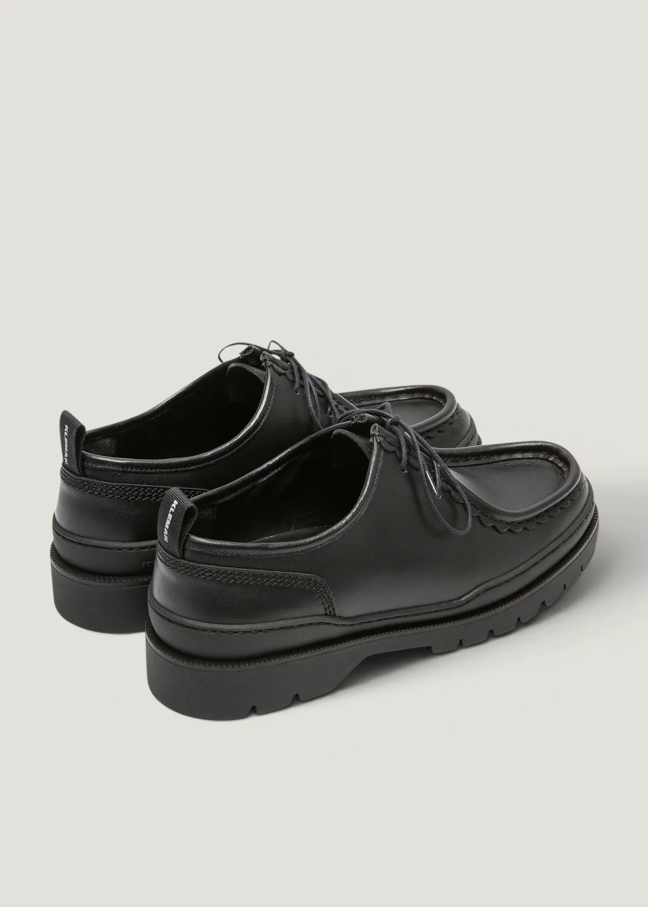 Derbies made in france en cuir certifié | noir "major noir", Kleman, photo 3