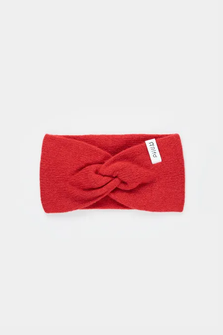 Bandeau en cachemire recyclé | rouge "fascia nadia - rosso papavero", Rifò