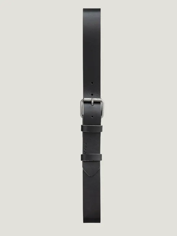 Ceinture en cuir tannage végétal | noir "pedersson black", Nudie Jeans