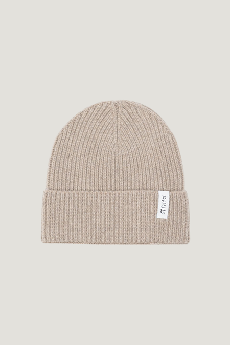 Bonnet en cachemire recyclé | beige "cappello marcello beige sabbia"