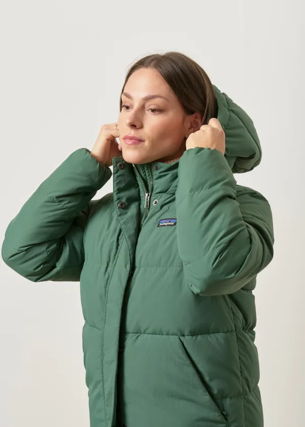 Parka à capuche en matières recyclées | vert "Sisar down parka - cngr", Patagonia