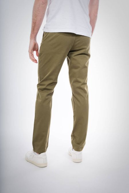 Chino slim kaki en coton bio - joe, Knowledge Cotton Apparel, photo 2