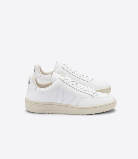 Sneaker aus zertifiziertem Leder | Weiß "v-12 leather extra-white", Veja, Foto 1