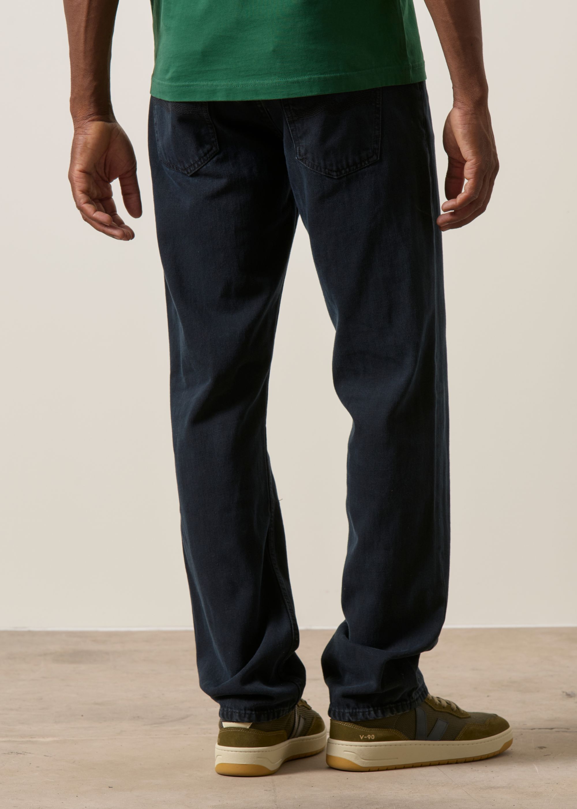 Jean droit en coton bio | noir "gritty jackson black forest", Nudie Jeans, photo 4