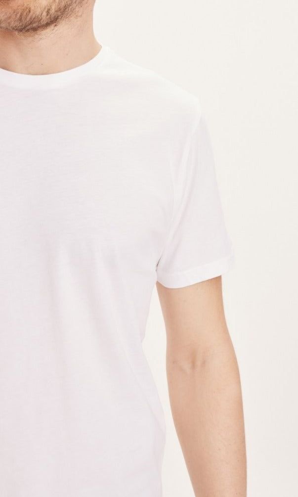 T-shirt en coton bio | blanc "basic tee bright white", Knowledge Cotton Apparel, photo 3