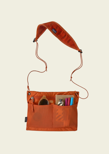 Sac bandoulière en nylon recyclé | orange "Terravia sacoche - clor" - Patagonia