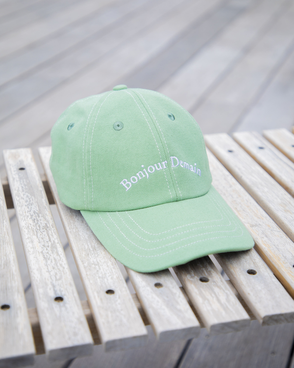 Casquette verte sauge, Bonjour Demain