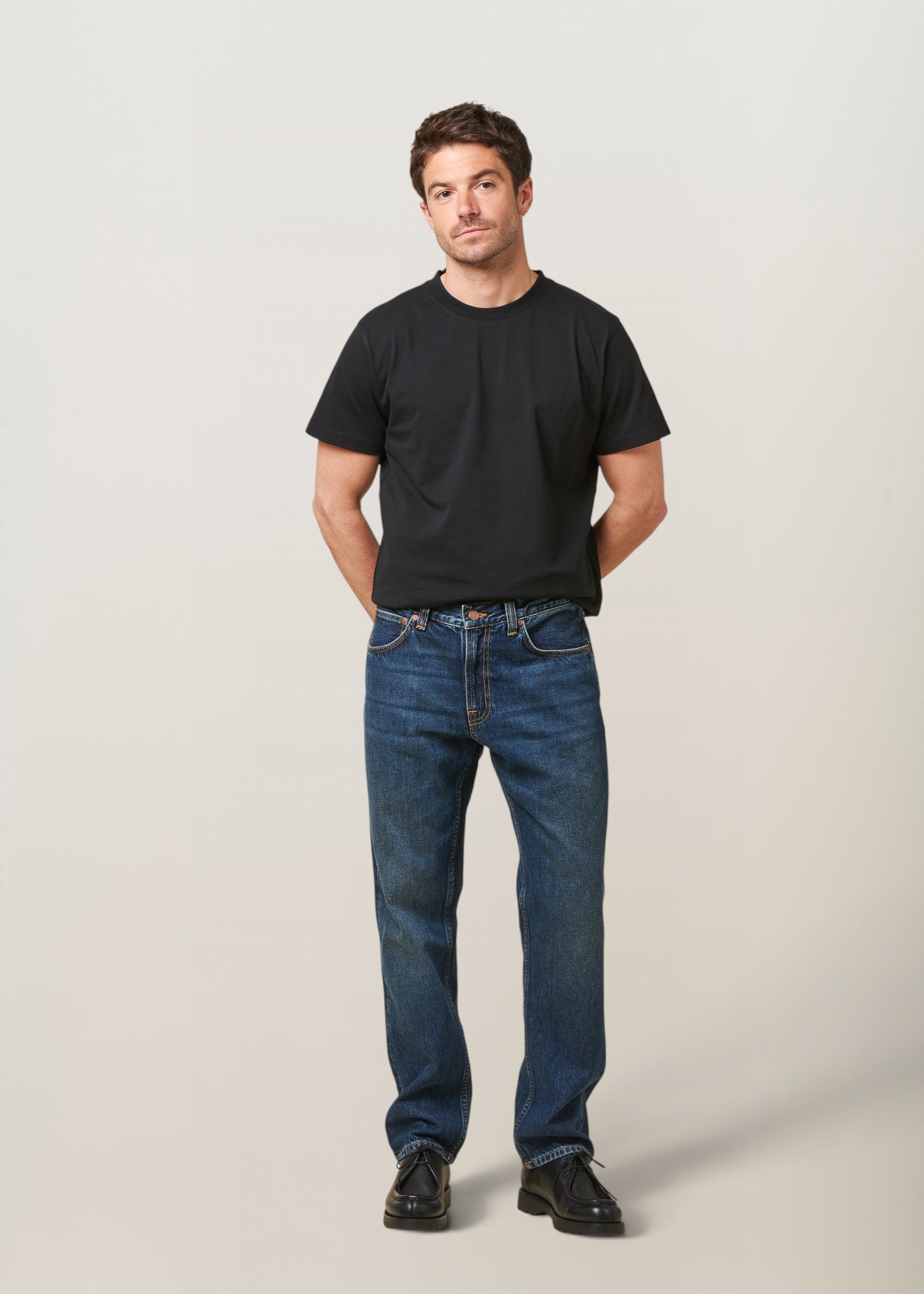 Jean droit en coton bio | bleu "gritty jackson blue soil", Nudie Jeans, photo 4