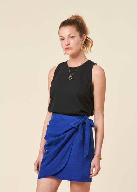 Jupe en tencel® (procédé lyocell) | "jusaari - utramarine" - Twothirds