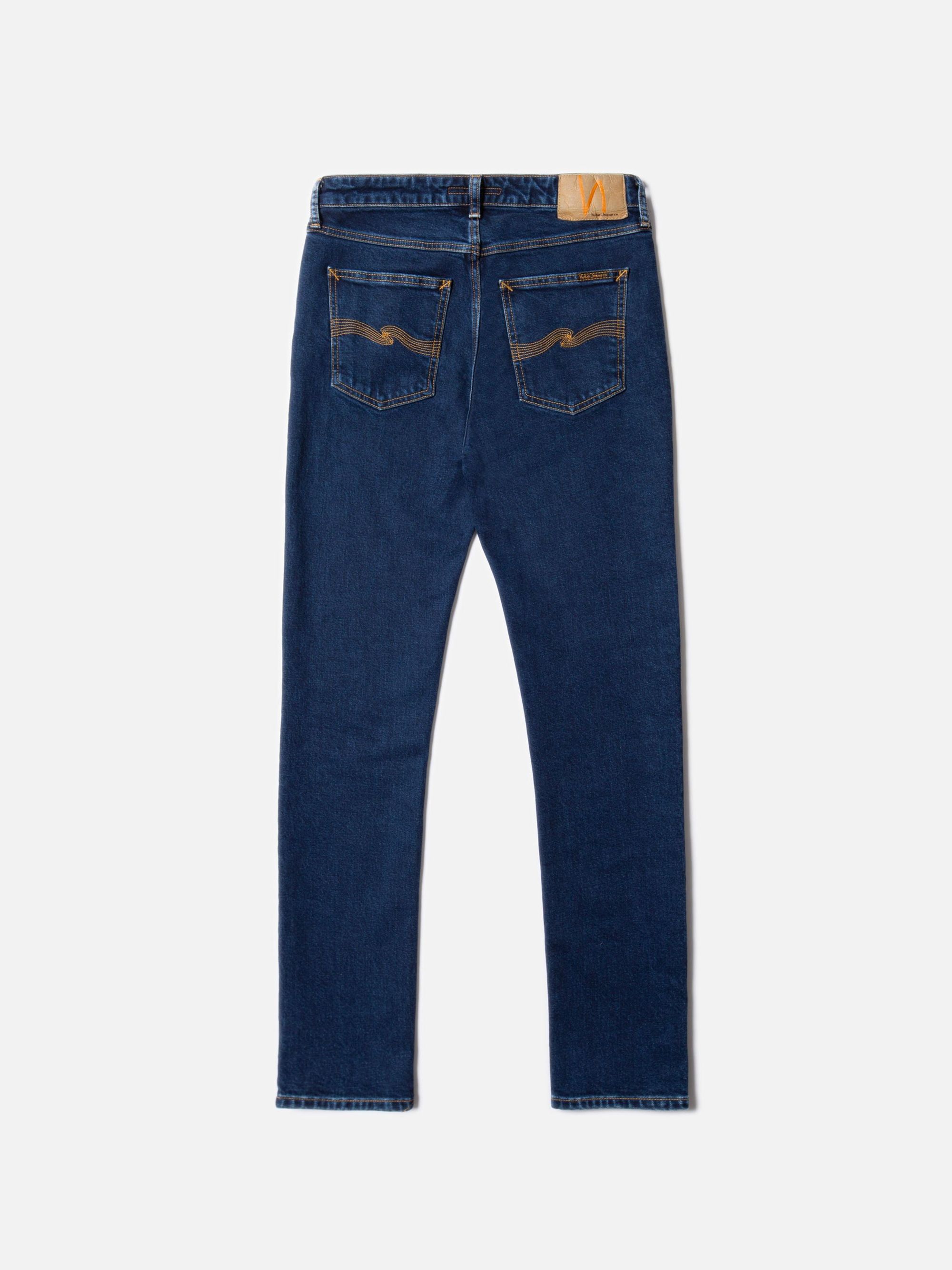 Jean slim en coton bio | bleu "mellow mae indigo rain", Nudie Jeans, photo 4