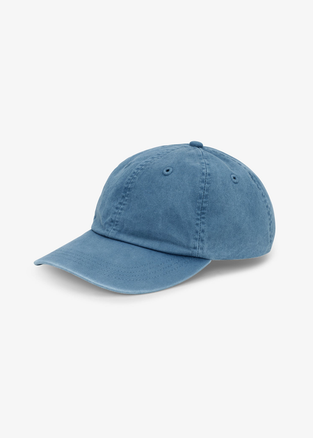 Casquette en coton bio | bleu "cap - faded indigo"