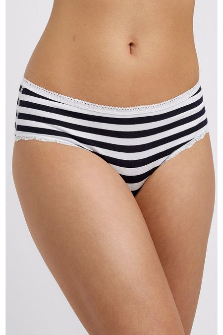 Culotte rayée en coton bio - lace hipster